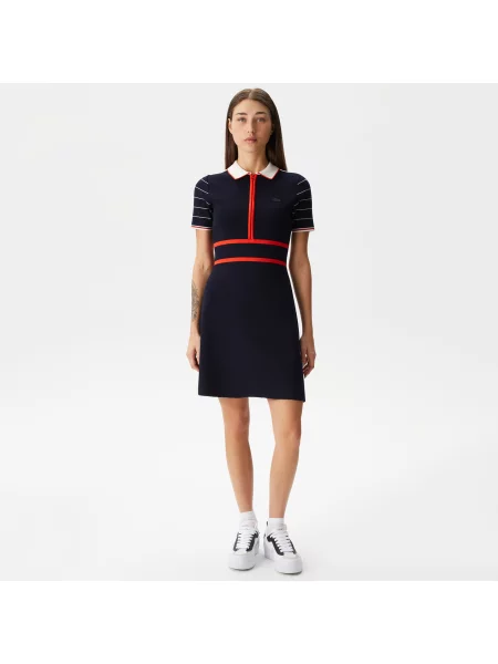 Lacoste Sukienka Lacoste granatowa