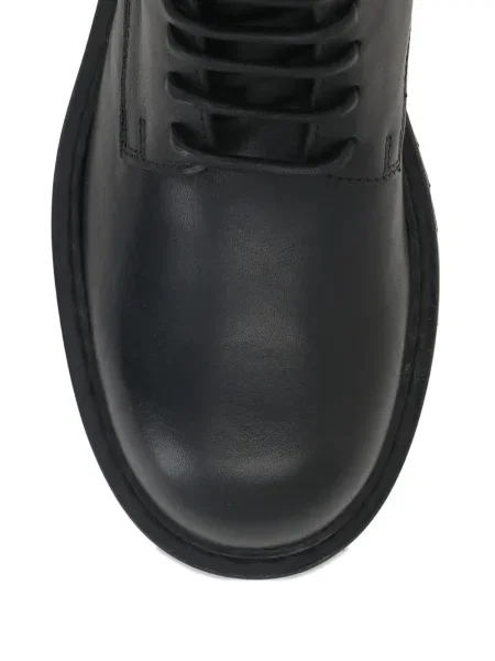 Botine Ann Demeulemeester cu șireturi din dantelă negru