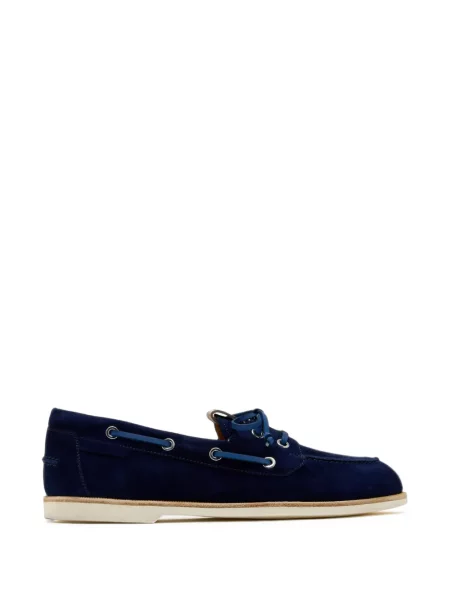 Pantofi Magnanni din piele de căprioară albastru
