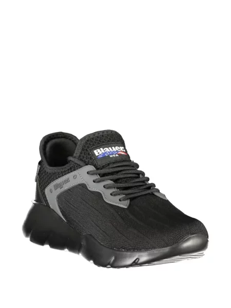 Sneakerși Blauer cu șireturi plasă negru