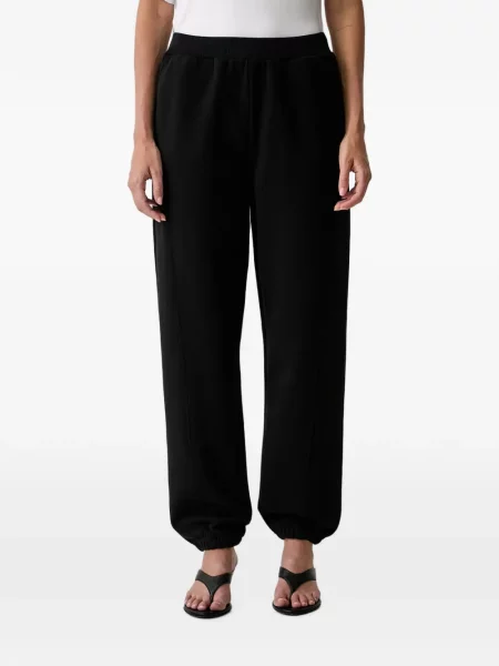 Pantaloni Patrizia Pepe alergare cu autograf negru