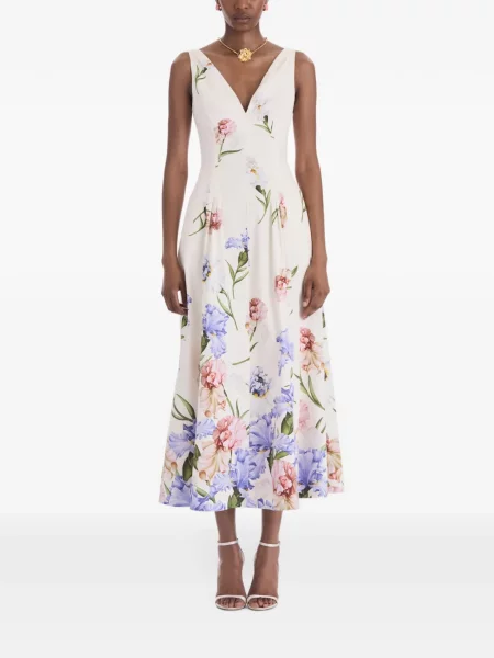 Rochie midi Oscar De La Renta cu imagine