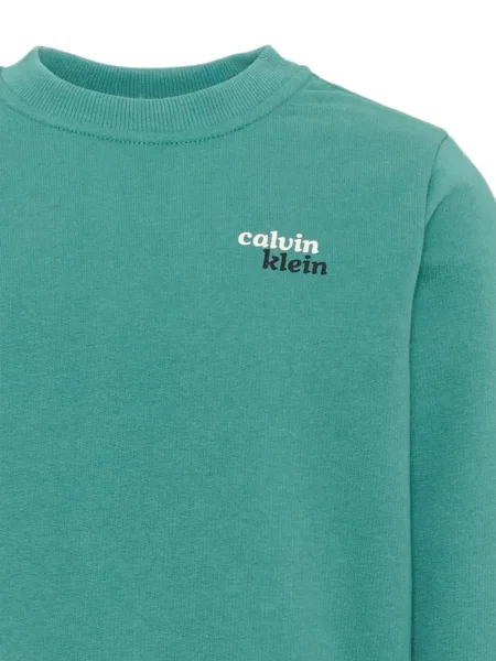 Bluza dziecięca Calvin Klein zielona