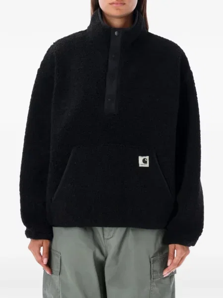 Geacă Carhartt Wip din fleece negru