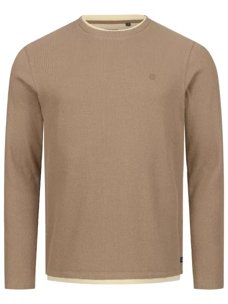 INDICODE JEANS Tricou închis bej