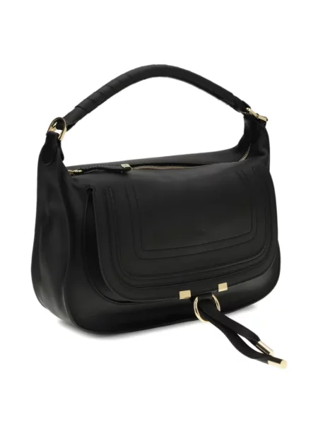 Geanta de piele Chloé Marcie din piele negru