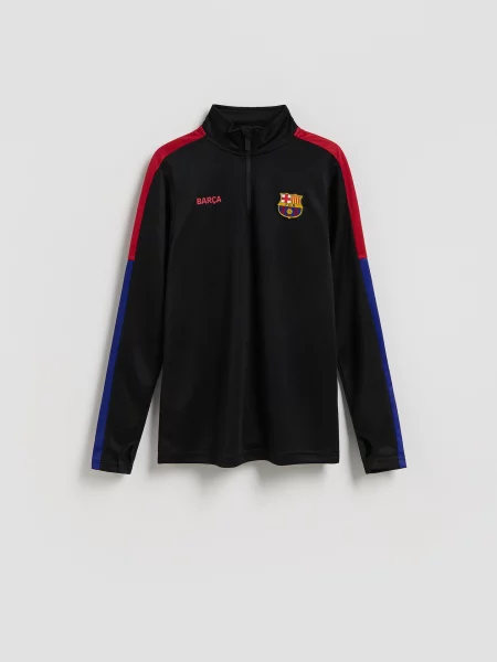 Reserved Tričko s dlouhým rukávem FC Barcelona černý