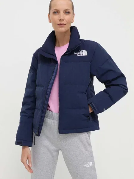 The North Face geaca de puf 92 RIPSTOP NUPTSE femei marin de iarna albastru