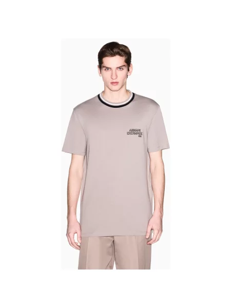 Tricou Eax bej
