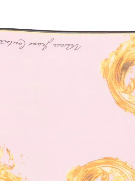 Fular Versace Jeans Couture cu imagine roz