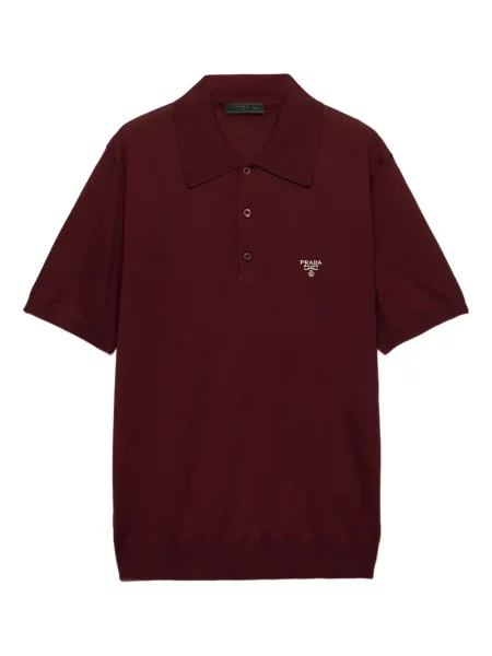 Polo Prada de lână roșu