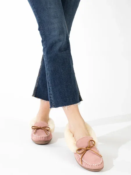 Minnetonka Mocasini Alpine deschis / șampanie bej