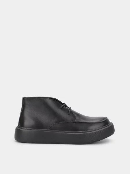 Кожаные ботинки Braska черные