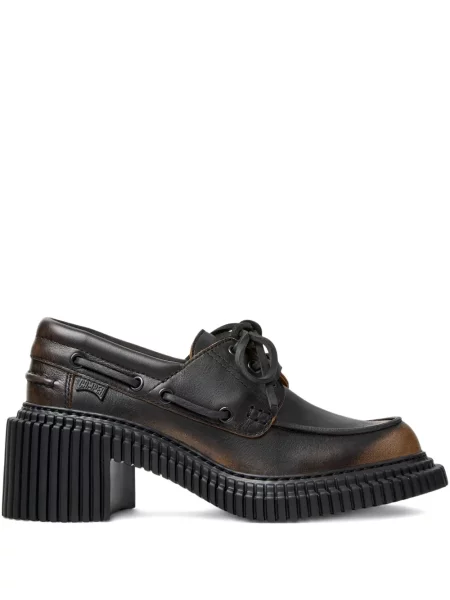 Кожени ниски обувки Camper черно