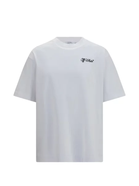Tricou Off-white cu autograf alb