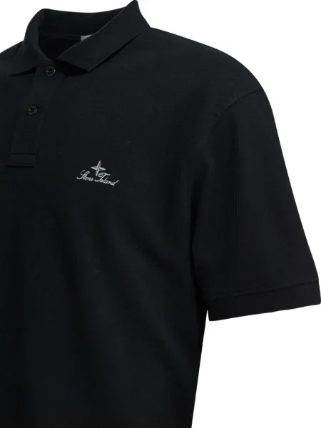 Polo Stone Island cu strasuri negru