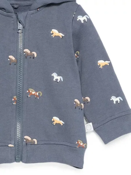 Bluza z kapturem dziecięca Stella Mccartney niebieska