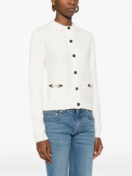 Cardigan Gucci alb