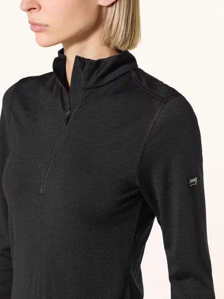 Super.Natural Bunda Midlayer S Merino Vlnou černá