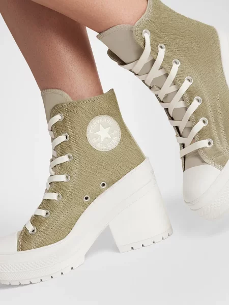 Converse sportcipő Chuck 70 De Luxe Heel zöld
