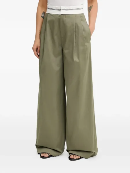 Pantaloni Miss Sixty plisate verde