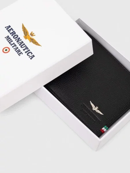 Кожаный кошелек Aeronautica Militare