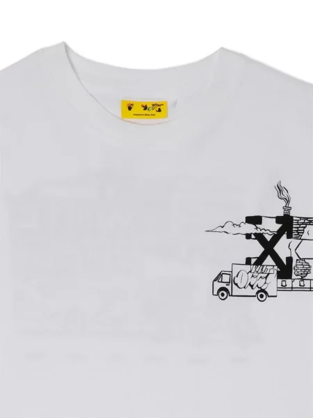 Koszulka dziecięca Off-white biała