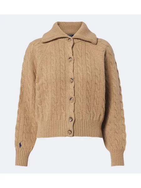 Cardigan Polo Ralph Lauren de lână bej