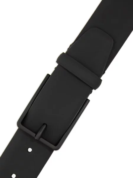 Kožený pásek Boggi Milano s autogramem černý