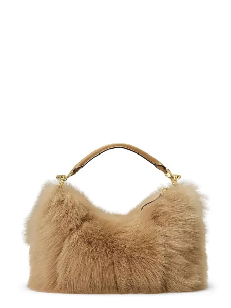 Lauren Ralph Lauren klasična torbica rjava
