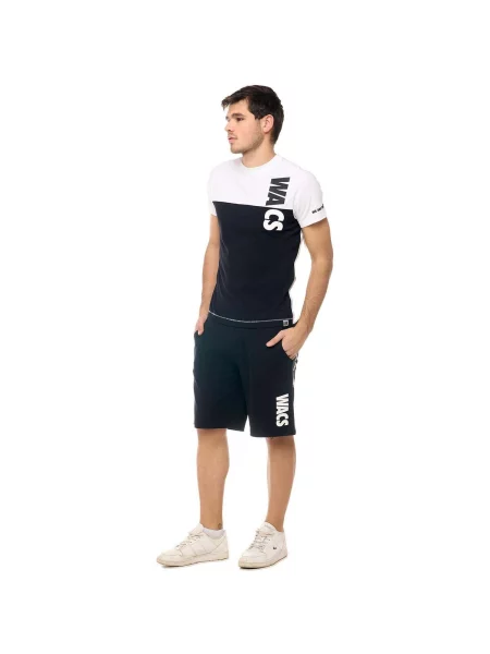 Scurt tricou Leone 1947 cu mâneci scurte alb