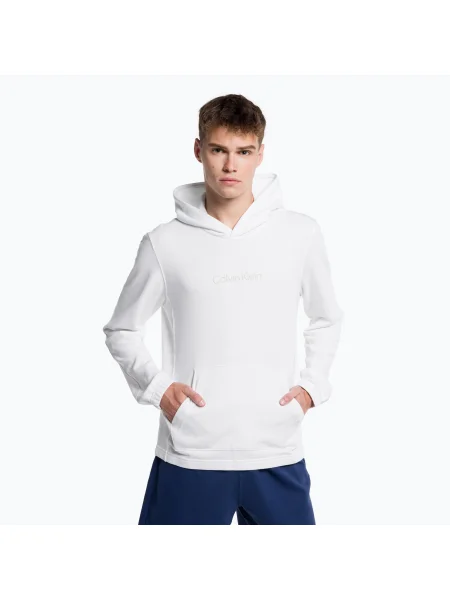 Суичър с качулка Calvin Klein бяло