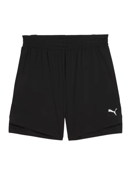 PUMA Športne hlače TeamJaws Starter črna bela