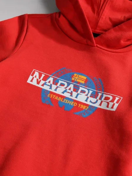 Детское худи Napapijri красное