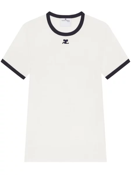 Tricou Courreges alb