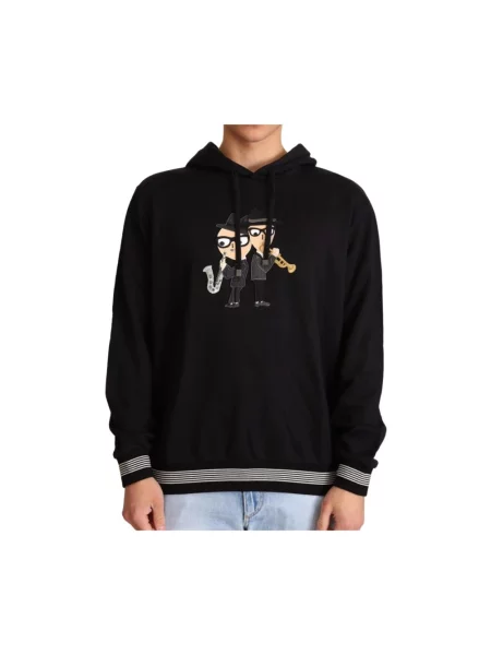 Bluza z kapturem Dolce And Gabbana z kapturem czarna