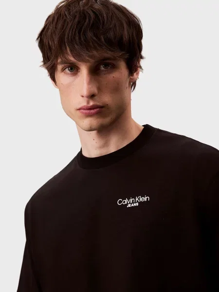 Футболка Calvin Klein Jeans с принтом черная