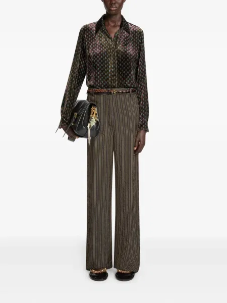 Pasek Dries Van Noten skórzany pleciony czarny