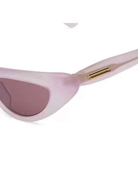 Okulary przeciwsłoneczne Bottega Veneta Eyewear czerwone