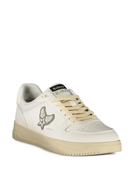 Sneakerși Avirex cu autograf alb