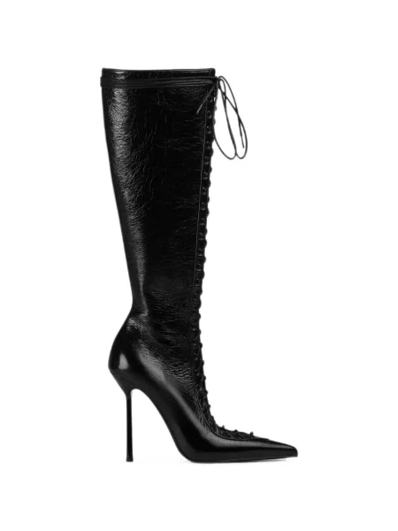 Botine Le Silla cu șireturi din dantelă negru