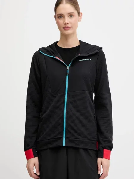 Спортивна кофта LA Sportiva Mood з капюшоном однотонна чорний
