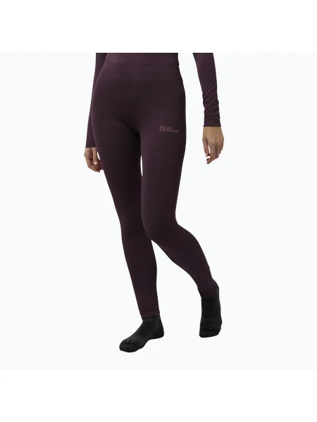 Pantaloni termoactivi pentru femei Jack Wolfskin Infinite Warm amaranth