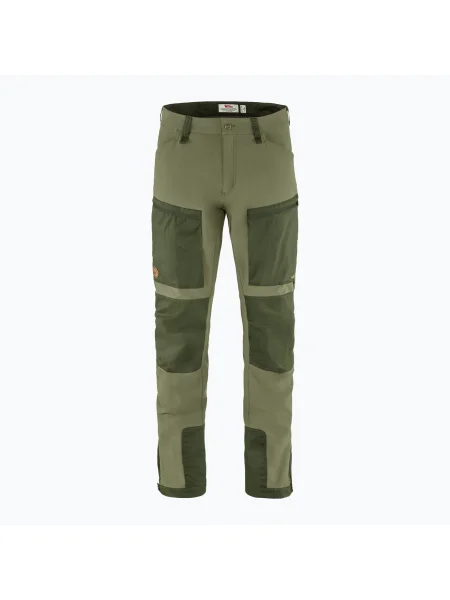 Pantaloni de trekking pentru bărbați Fjällräven Keb Agile laurel green/deep forest verde
