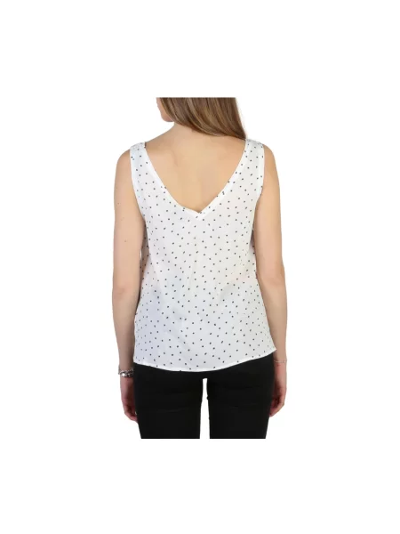 Top Armani Jeans na ramiączkach biały