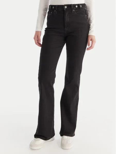 Tommy Jeans Blugi Sylvia Flare Fit negru