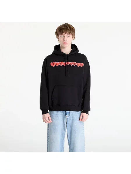 Mikina s kapucí Pleasures černá