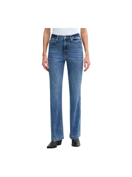 Jeansy dzwony Dkny dzwony niebieskie