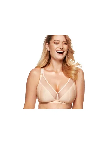 Sutien Gorteks plasă de plasă maro