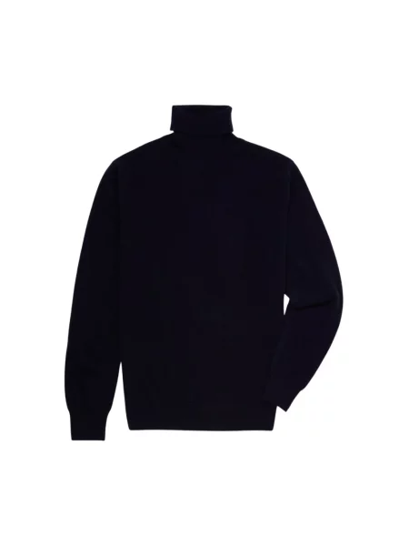 Sweter z golfem Brooks Brothers z kaszmiru do golfa niebieski